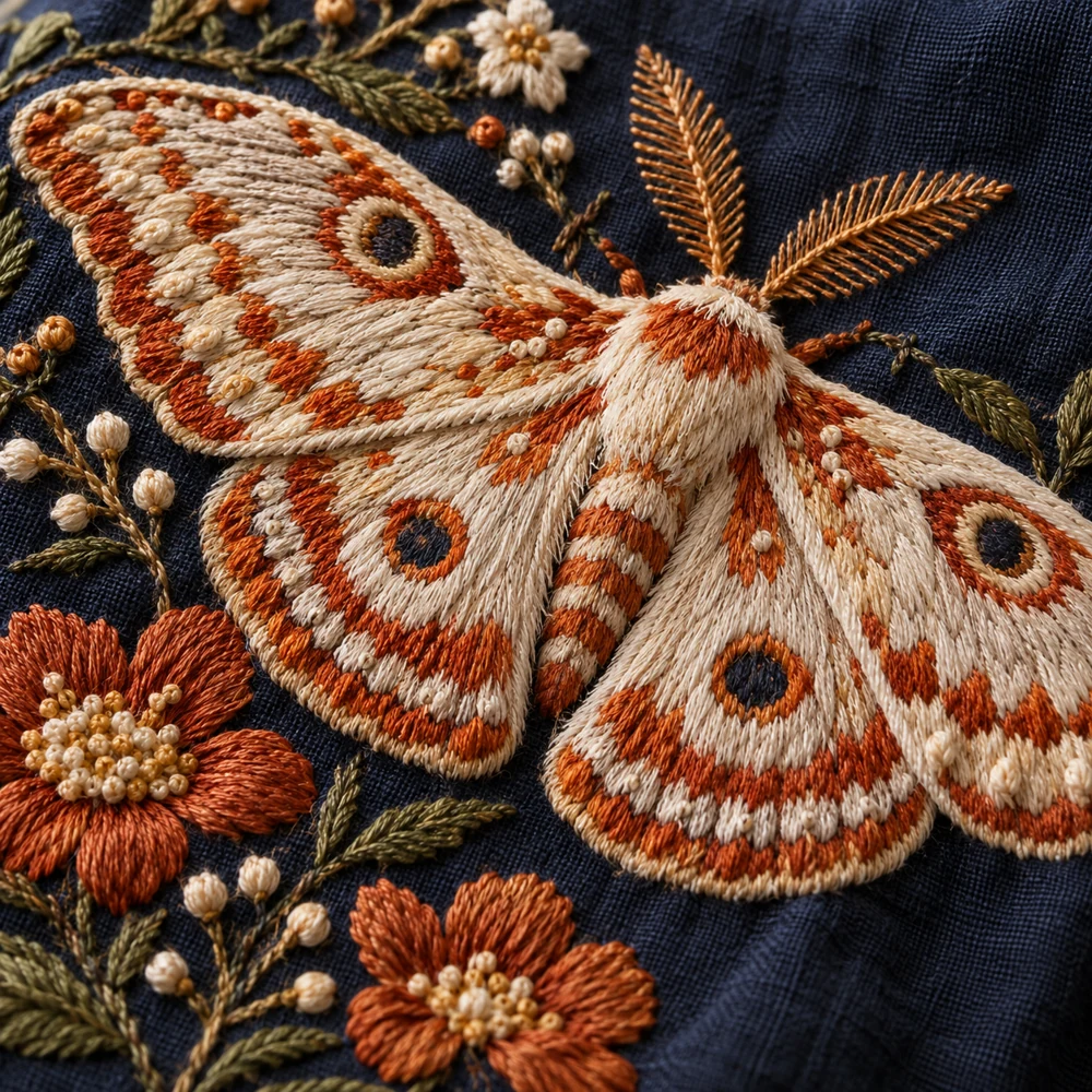 刺繍のAI生成参考画像